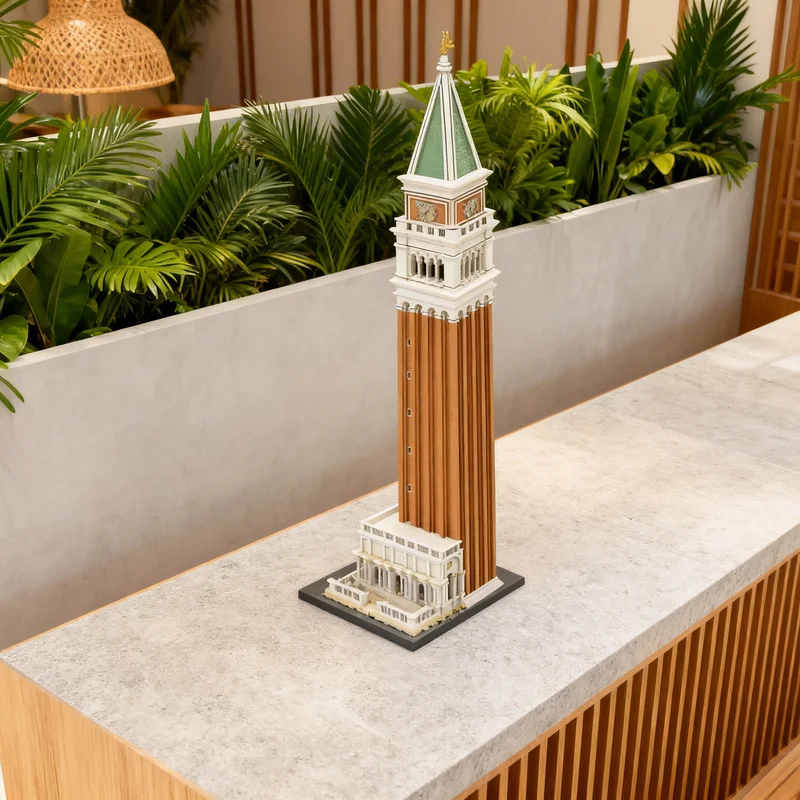 

20050pcs MOC St Mark S Bell Tower Venice Modular Streetscape Model Building Blocks DIY Gift Creative Collectible Display Decor