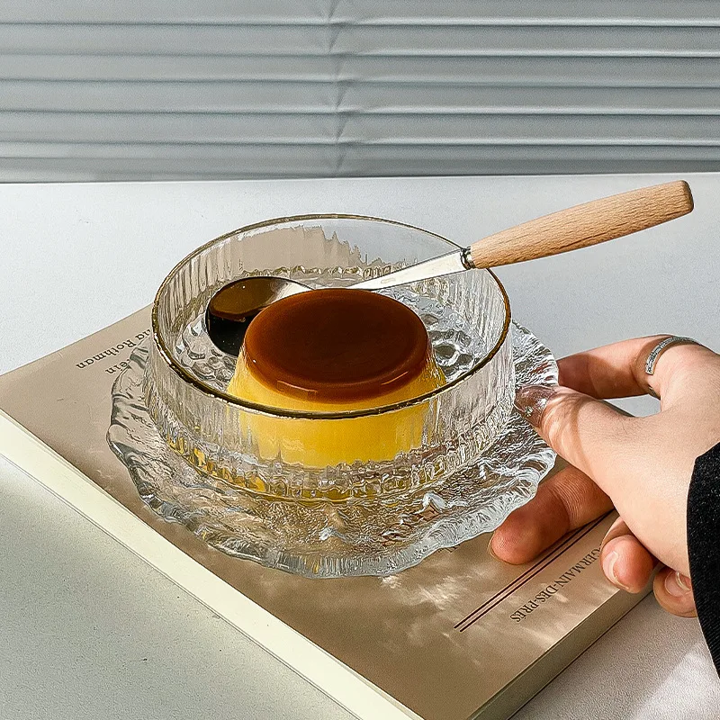 

Glass Dessert Bowls Set for Ice Cream Yogurt Sweet Soup Snacks Elegant and Durable