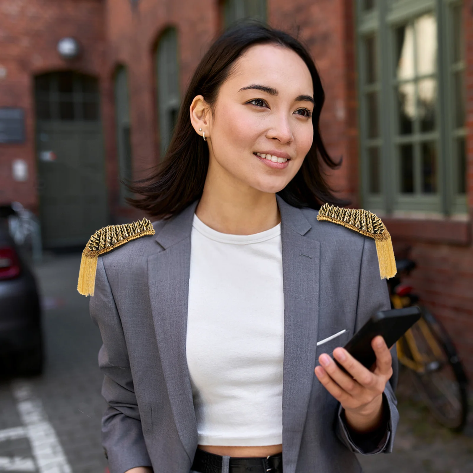 2 pezzi spalla spalla punk retrò nappa in metallo rivetto decorazione per costumi accessorio moda fai da te nuova novità