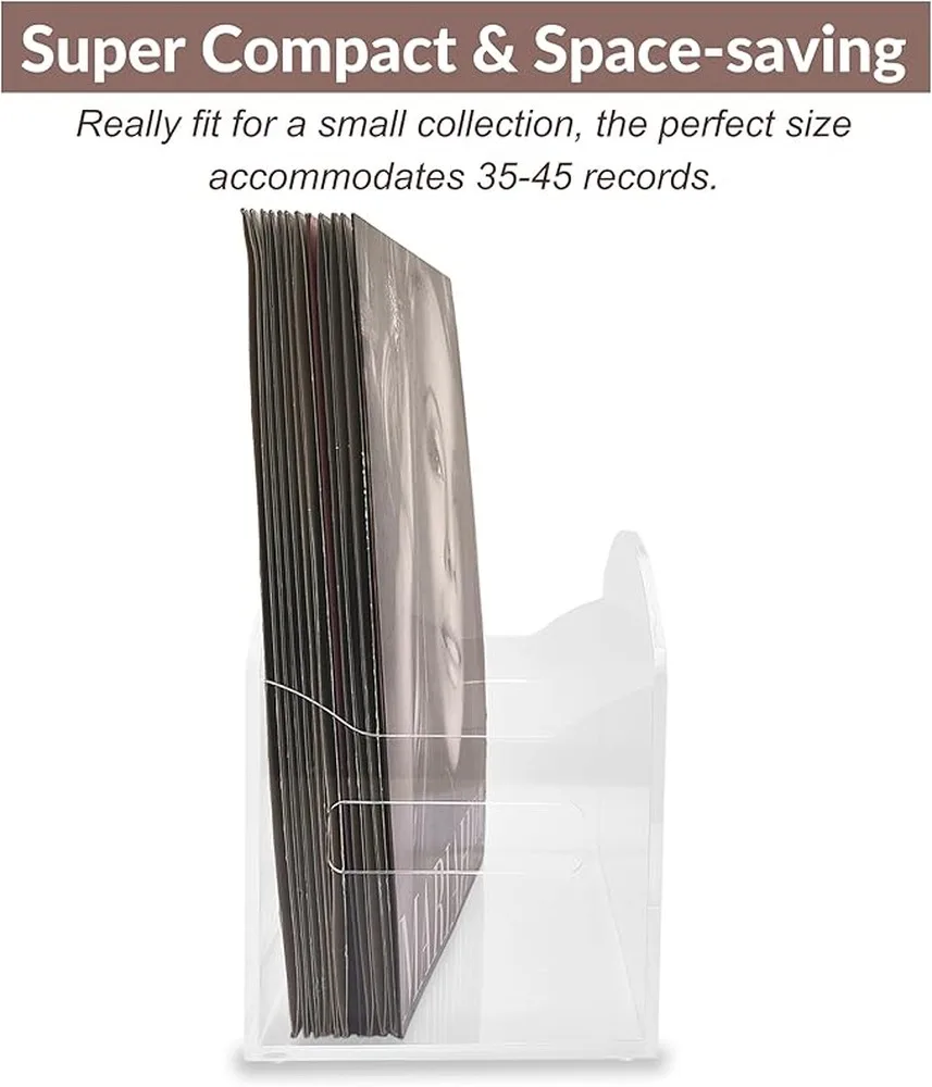 Resilient Record Organizer Acrylic Vinyl Record Holder Offers Maximum Bending