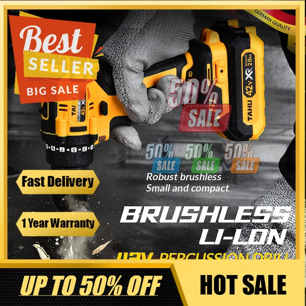 

【Fast Delivery】Household Electric Screwdriver Hand-held Drill Electric Tool Lithium-ion Rechargeable Impact Drill Dual-use