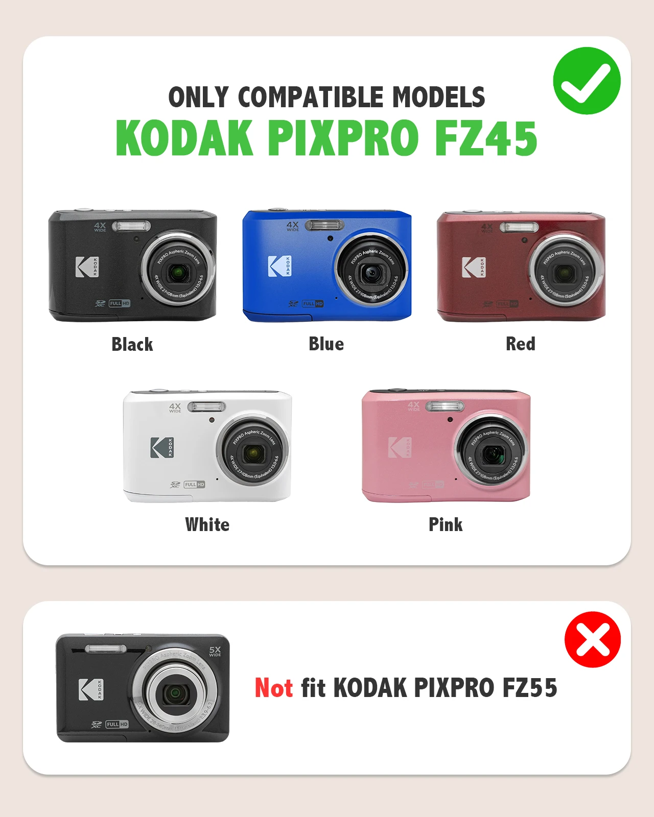 Yinke For Kodak PIXPRO FZ45 Camera Shell Liquid Silicone Protective Cover Soft Shockproof Skin Sleeve Anti-Scratch Dustproof