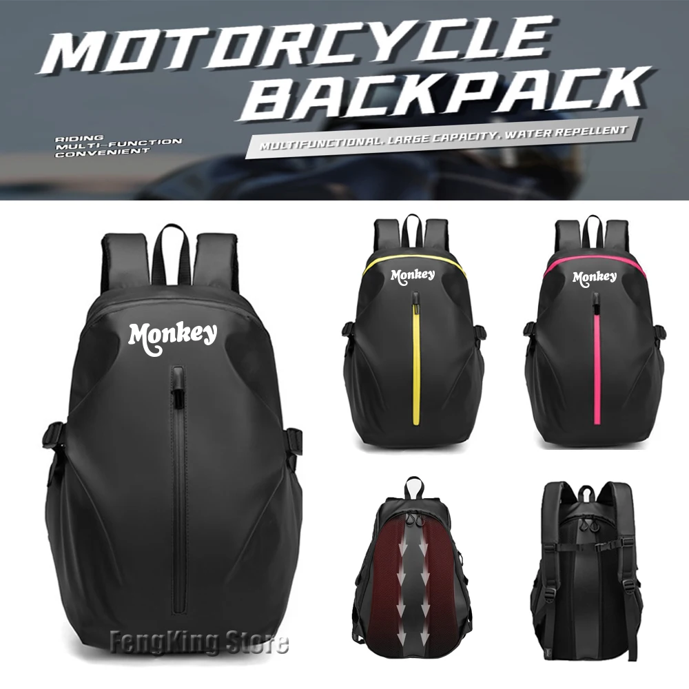 

Knight backpack motorcycle helmet bag travel equipment waterproof and large capacity For Honda Monkey 125 z125