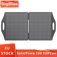 BigBlue SolarPowa 100 TOPCon 100W Solar Panel, PD 45W USB-C, 18W USB-A & MC-4 Ports, IP68