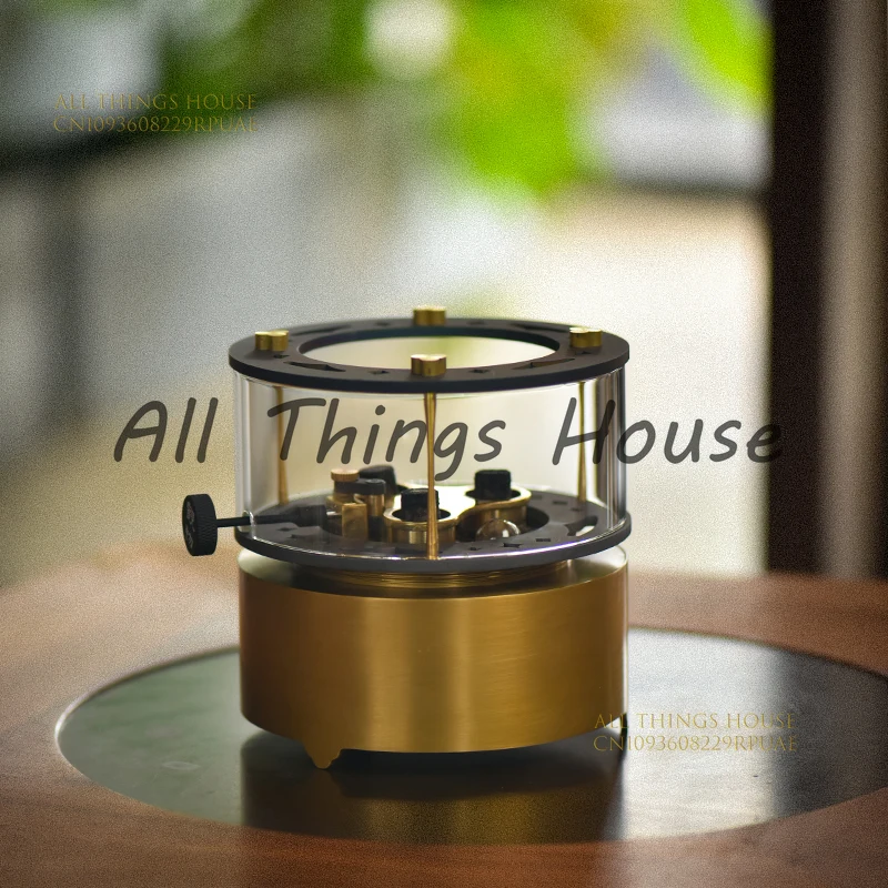 

Adjustable firepower large copper tea stove three-head firepower tea brewer