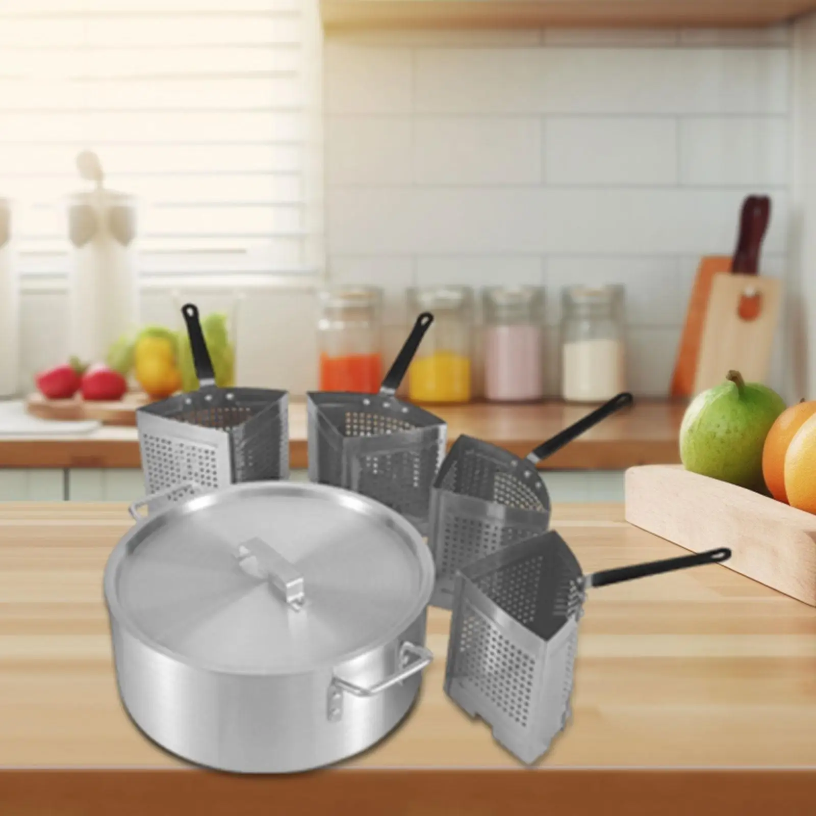 

Макаронная плита, алюминиевый горшок, пароварка, контейнер для овощей, сито, корзины для