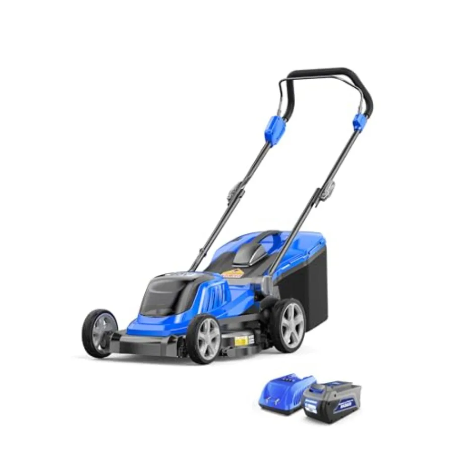 

40V 18″ Cordless Lawn Mower Brushless 5 445 sq ft/0.125 ac 1×4.0Ah Battery and Fast Charger 5-Position Height for Small-to-Medi