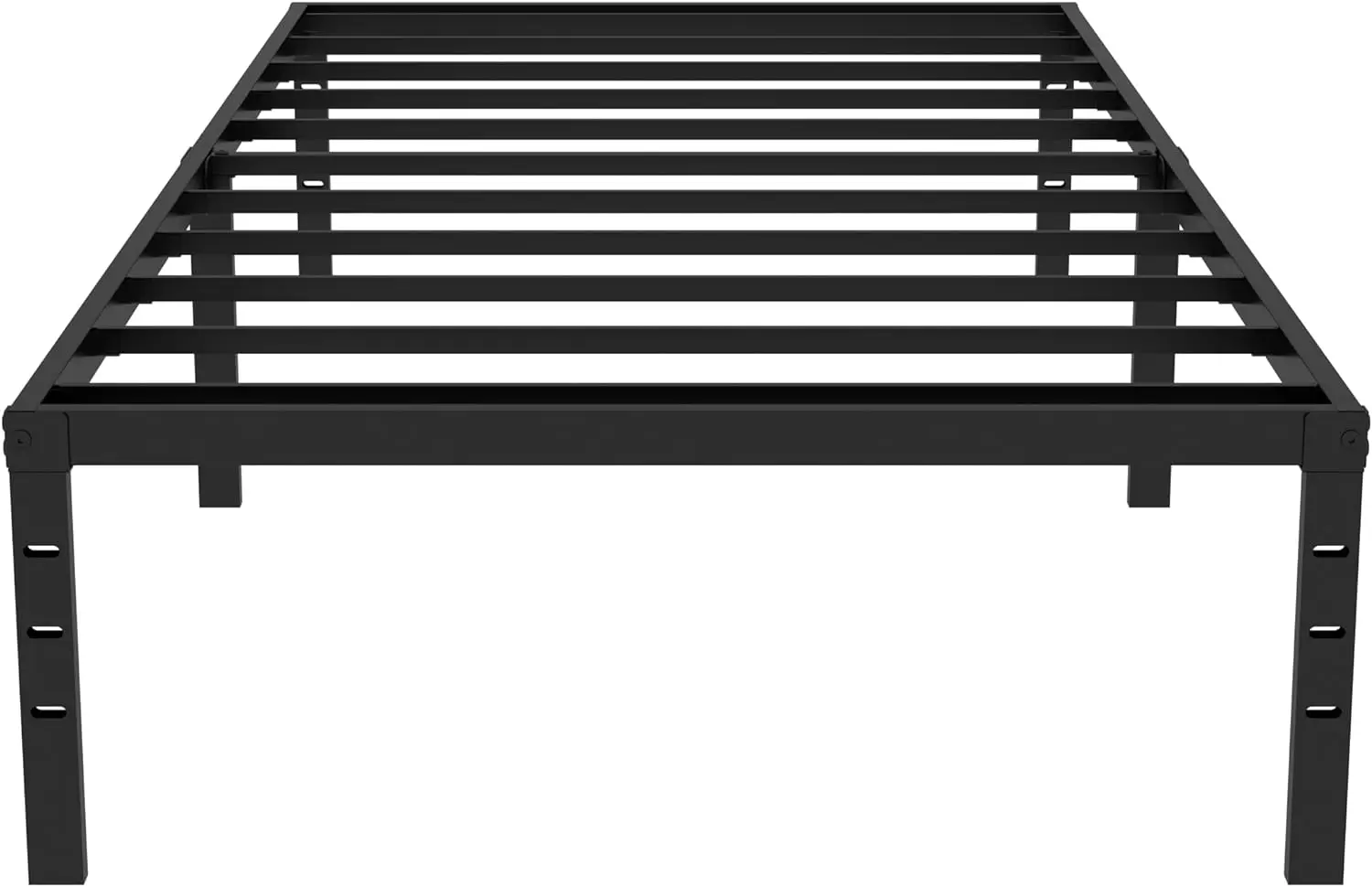 

Twin Bed Frames Metal Platform Twin Size Bed Frame 14 Inch Max 2000lbs Heavy Duty Metal Slat Support, No Box Spring