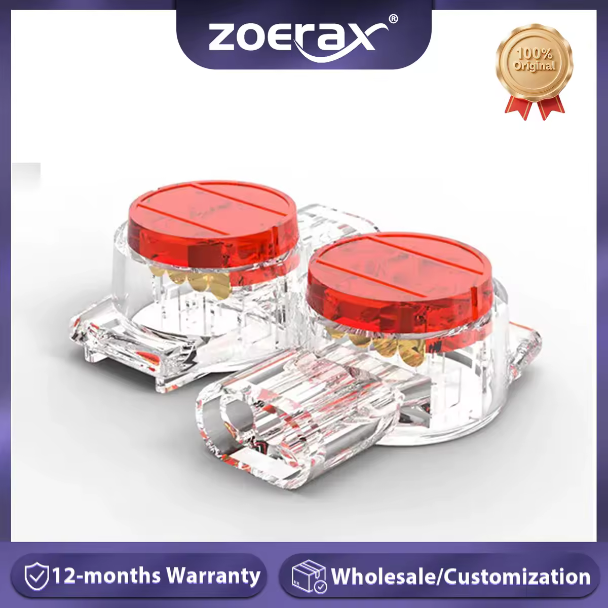 ZoeRax 100PCS K1 K2 K3 Connector Wire Splice Connector RJ45 RJ11 Wiring Ethernet Telephone Cable Cord UY2 Network Cable Terminal