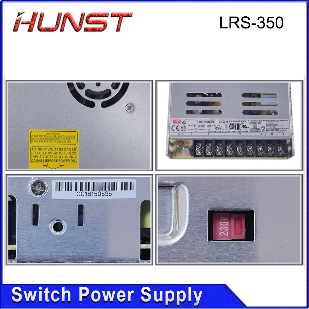

Hunst Meanwell LRS-350 Switching Power Supply 24V 36V 350W Original MW Taiwan Brand LRS-350-24
