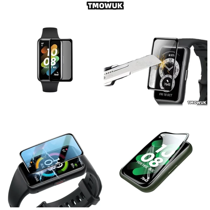 

For Huawei Honor Band 6 7 9 10 Full Cover Screen Film Pmma Anti Scratch 3d Curved