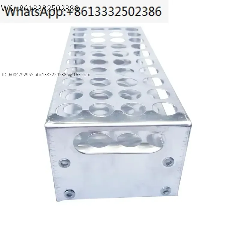 Aluminum test tube rack 12-hole, 24-hole and 40-hole laboratory supplies stainless steel plastic multifunctional test tube