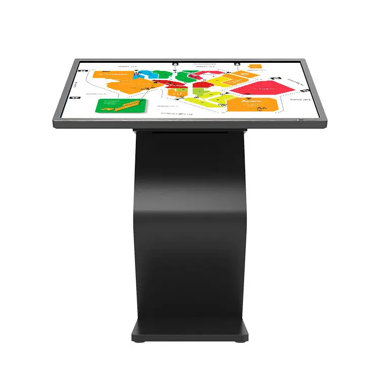 Custom Horizontal Self-Service Information Access Kiosk Visitor Service Machine Touch Lcd Advertising Display for Shopping Mall