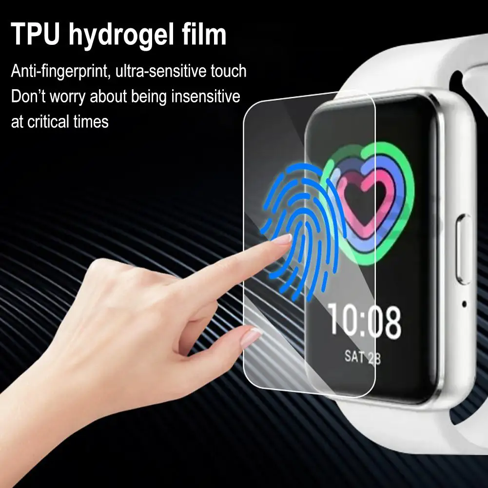 ฟิล์ม TPU ป้องกันหน้าจอสำหรับ Samsung Fit 3นาฬิกาป้องกันฟองชัดเจนปกป้องเต็มรูปแบบป้องกันรอยขีดข่วนป้องกันลายนิ้วมือ