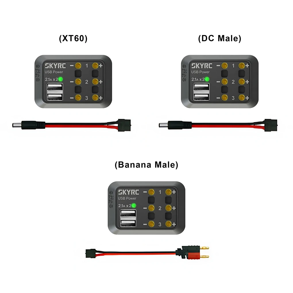 SKYrc dc-オスプラグxt60,バナナコネクタ,マルチポート,rcレース体験,SK-600114