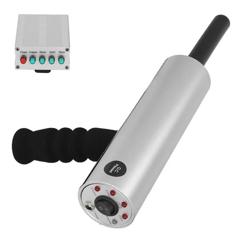 Handheld Gold Detector Locator Handheld oplaadbare goudzoekdetector Ondergrondse schattracker voor goud zilver EU-stekker