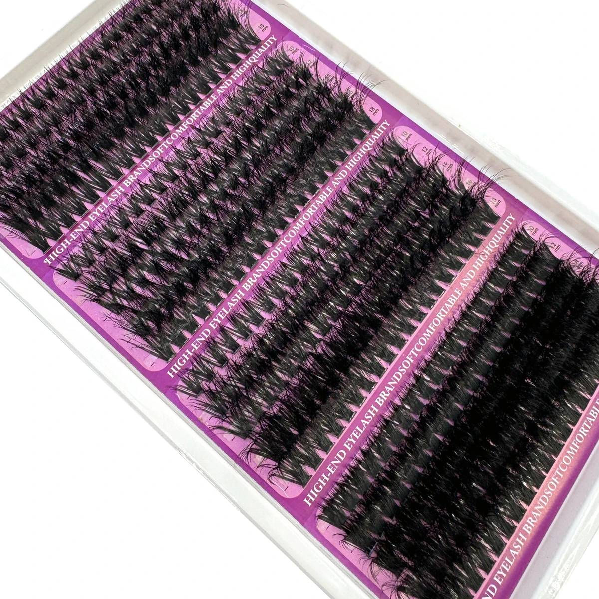 20 Reihen Wimpernspikes Wimperncluster Volumen Einzelwimpern Wispy Wimpern DIY Spiky Lash Extension Manga Cluster Wimpern – Detail 17
