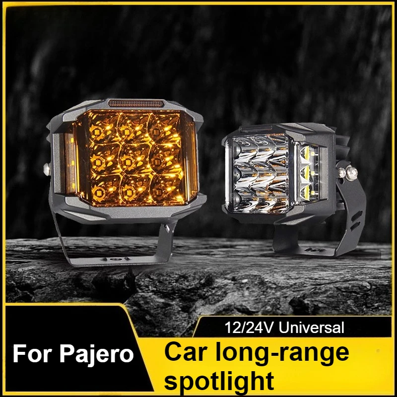 

For Pajero A-Pillar LED Spotlight Off-Road Vehicle Roof Modification Auxiliary Fog Light Front Bumper Floodlight Accessories