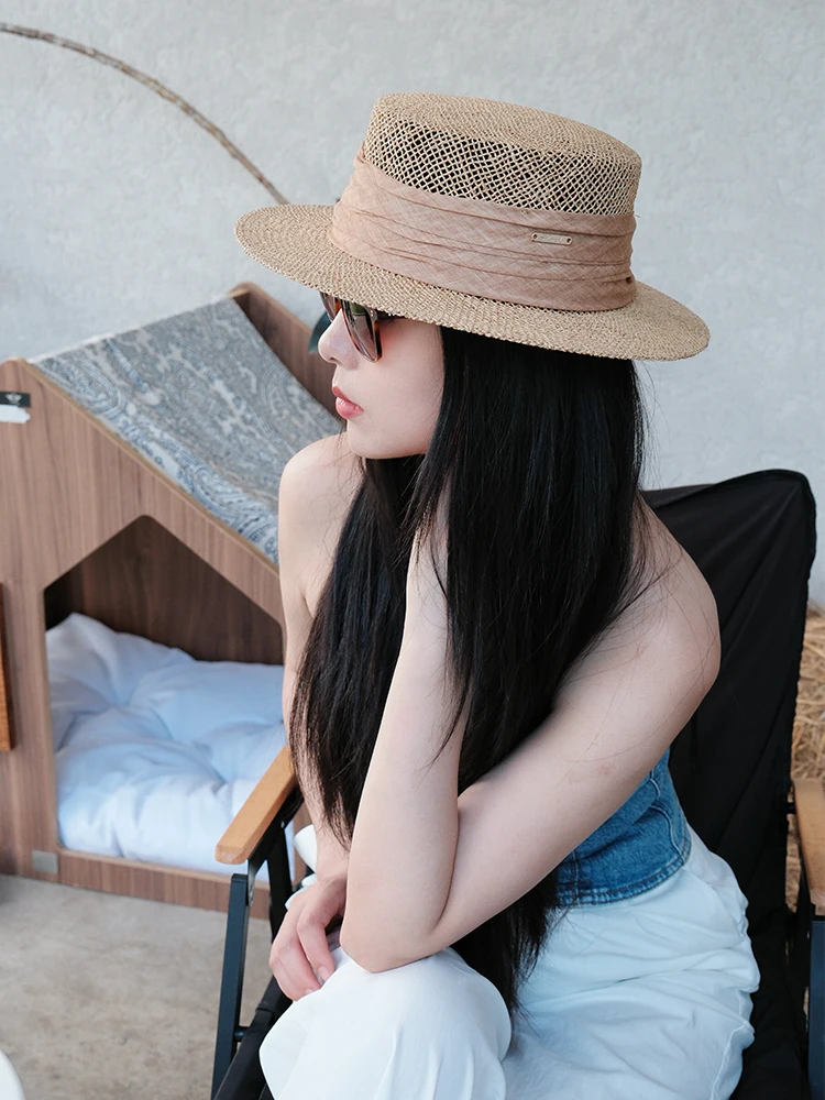 cappello-da-donna-in-paglia-di-rafia-traforato-stile-semplice-estivo-protezione-solare-cappello-a-tesa-piatta-traspirante-da-viaggio-motivo-geometrico