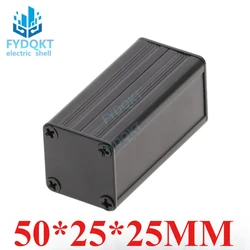 1pcs Black Aluminum box DIY Electronic Cooling Shell 50x25x25mm Digital Profile Aluminum Box