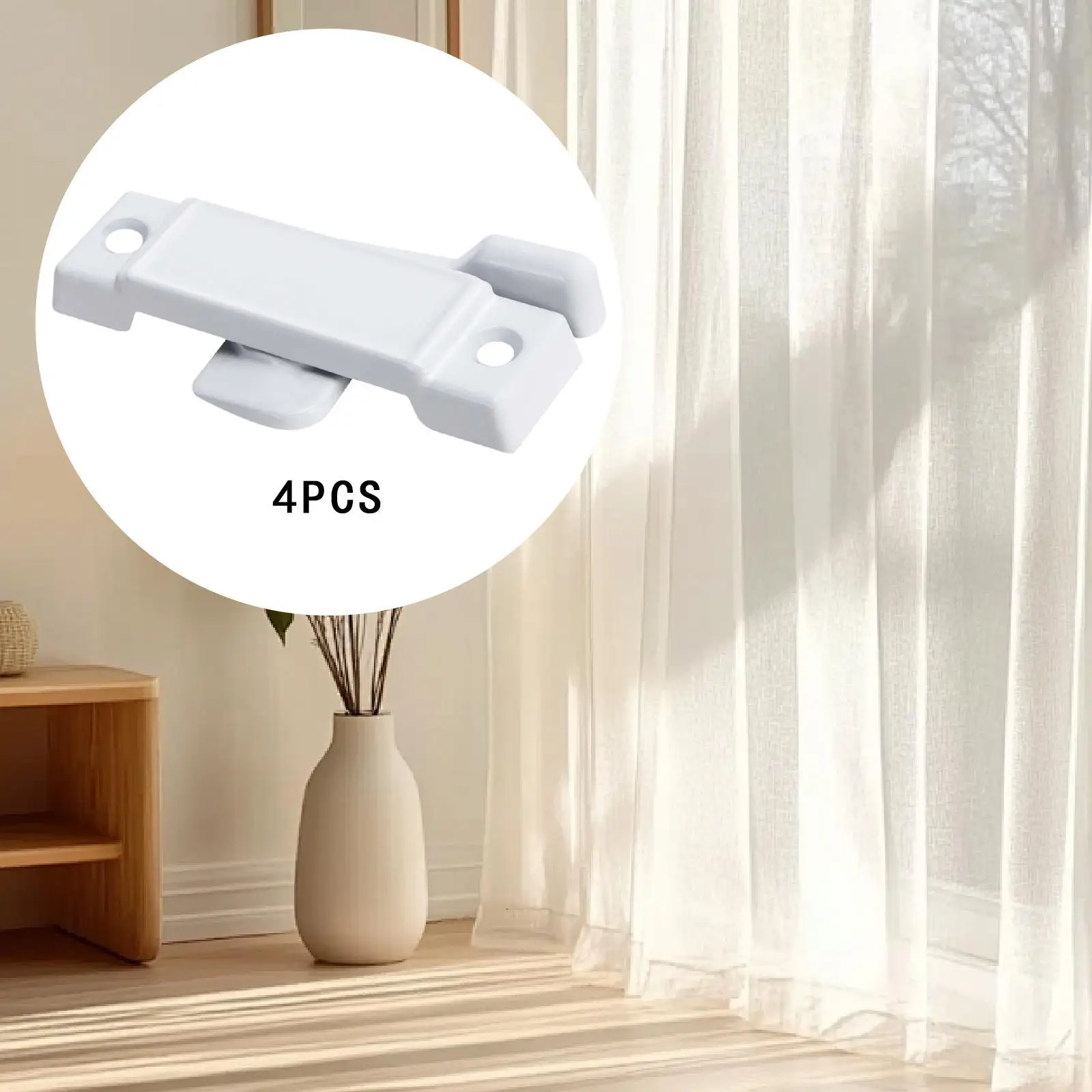 Window Safe Locks 2-1/4 Inch Zinc Alloy Sash Window Locks with Keeper for Child Kitchen Home Protection