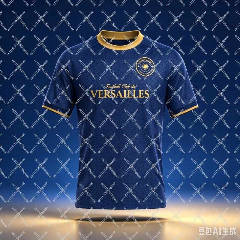 26‑27 Versailles Football Jersey Shirt, Men Summer New 3D Print Sports Tshirt, Training Breathable Quick Drying Sweatshirt`