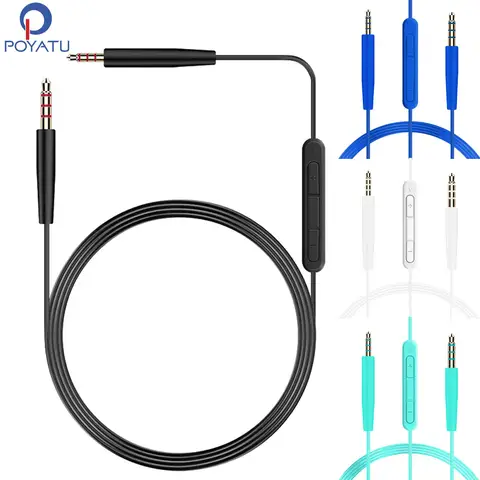 POYATU Mic Cable for JBL TUNE 500BT 600BTNC 660NC 700BT 710BT 750BTNC 760NC Replacement Headset Cable Microphone Remote Cords