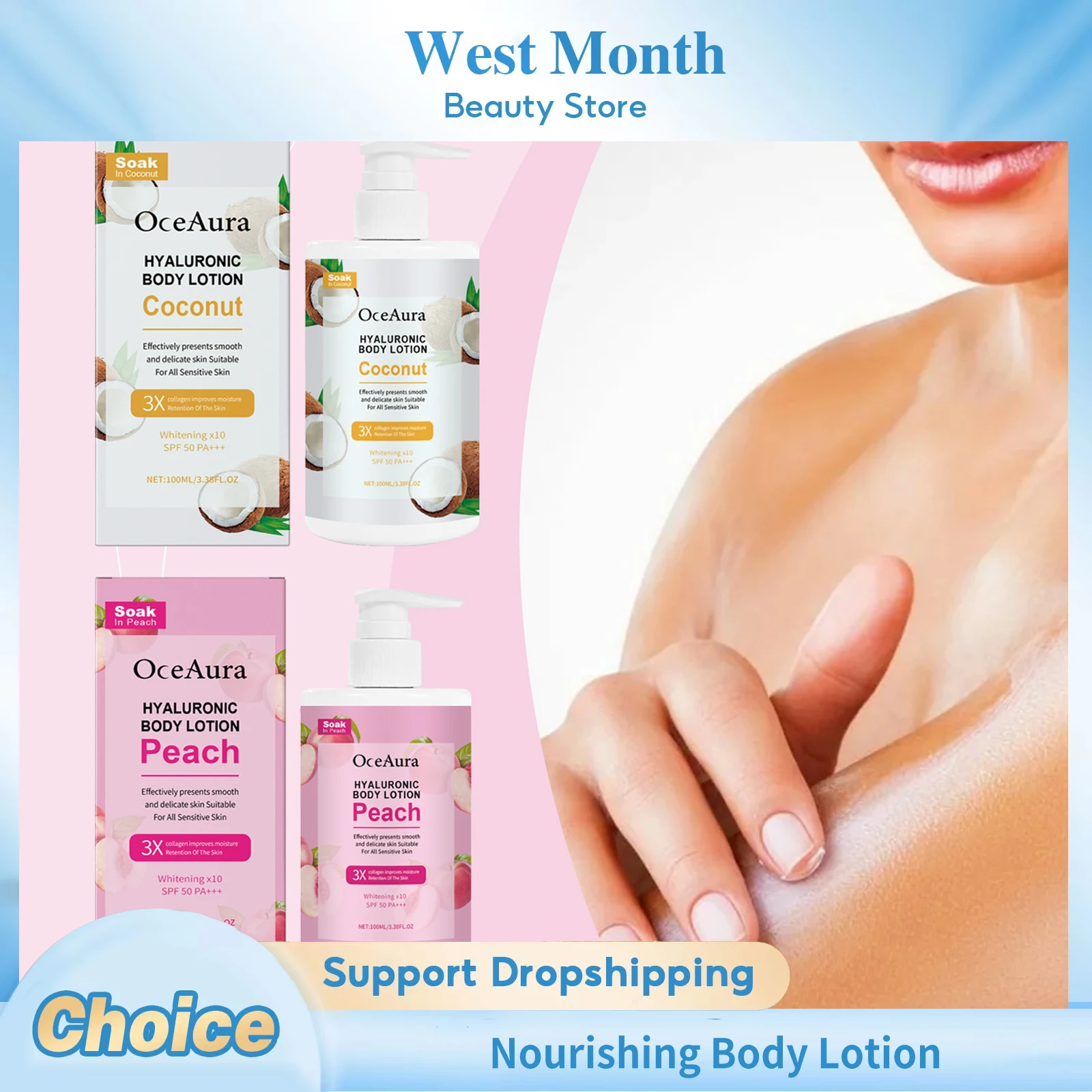 

Nourishing Body Lotion Brightening Whitening Repair Deeply Moisturizing Smoothing Improve Skin Elasticity Refreshing Body Lotion