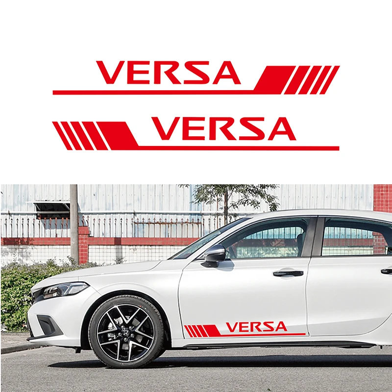 Vinyl Car Door Decorative Sticker Side Apron Badge for VW VERSA  Logo Rline GTI Lavida POLO Passat Golf Santana Jetta Sharan