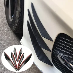6pcs/set Universal Car Front Bumper Lip Protector Corner Anti-Scratch Diffuser Splitter Fins Car Body Anti-Collision Accessory