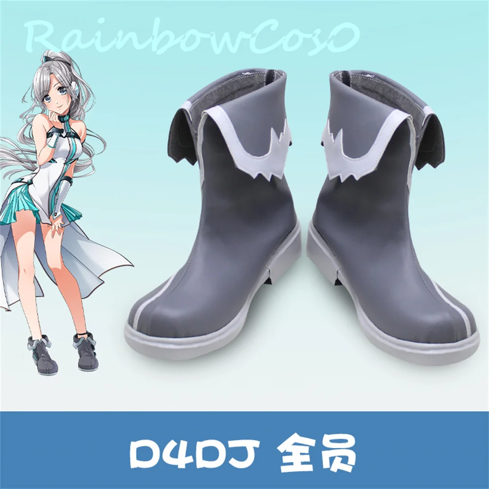 

D4DJ Hanamaki Towa Fukushima Noa Izumo Saki Niijima Ibuki Cosplay Shoes Boots Game Anime Carnival Party Halloween Chritmas W2240