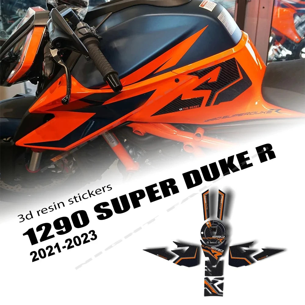 For Motorcycle 1290 Super Duke R 2020 2021 2022   Tank Pad Fairing Protection Kit 3D Sticker Kit