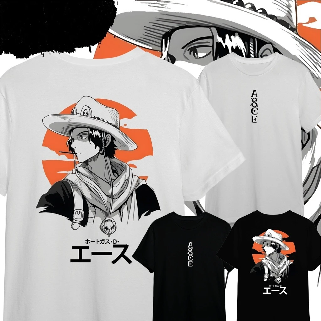 ONE PIECE T-Shirt |   PORTGAS D. ACE ACE ACE |   GOLD D. ACE ACE ACE |   Bedrucktes T-Shirt Herren- und Damen-T-Shirt Sport-T-Shirt 2026
