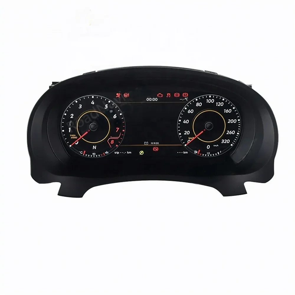 RoadNavi LCD Digital Cluster for VW Golf 6 GTI 6R MK6 2009-2014 Dashboard Panel Speedometer