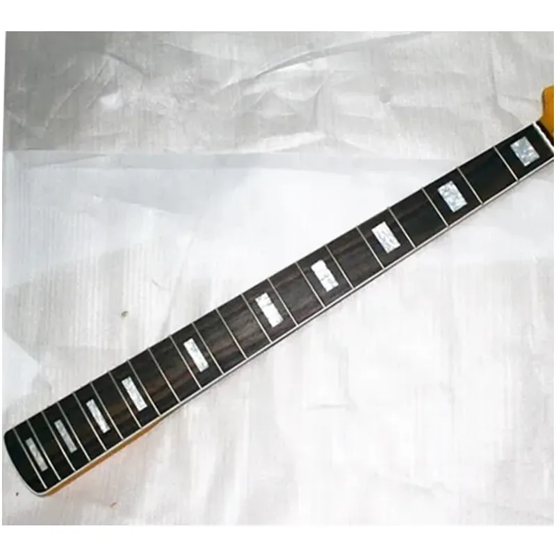 5 Strings Bass Maple Neck With Rosewood Fingerboard Inlay Pearl Block+Pearl Binding  Wood Color