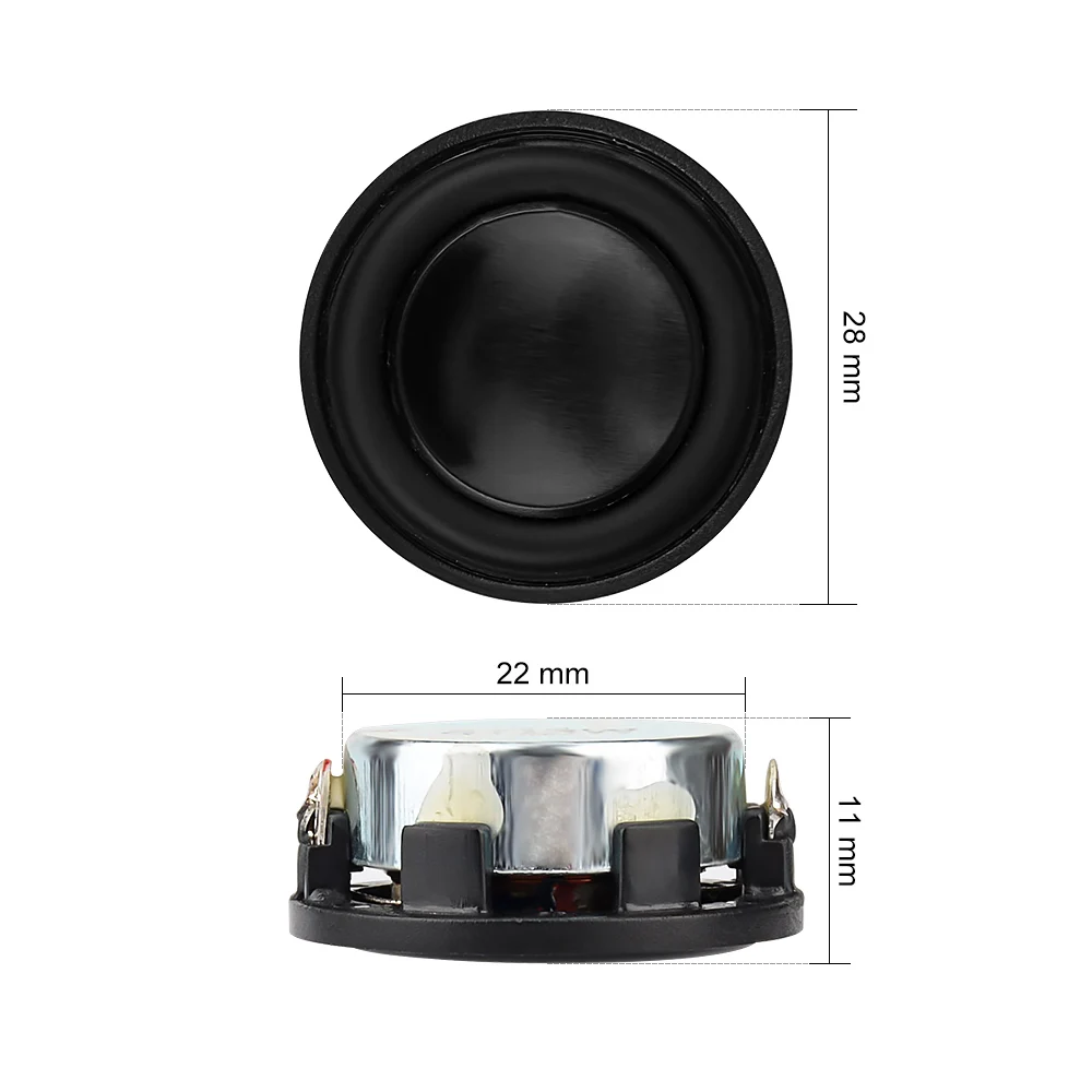 AIYIMA-minialtavoz de neodimio para cine en casa, 2 piezas, 1 pulgada, 24MM, 28MM, 4, 8 Ohm, 2W, 3W