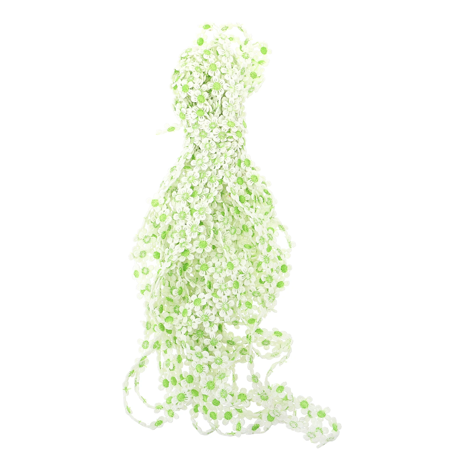 

Embroidery Lace Accessories Flowers Ribbon Embroidered for Sewing Sunflower Trim Green Bride