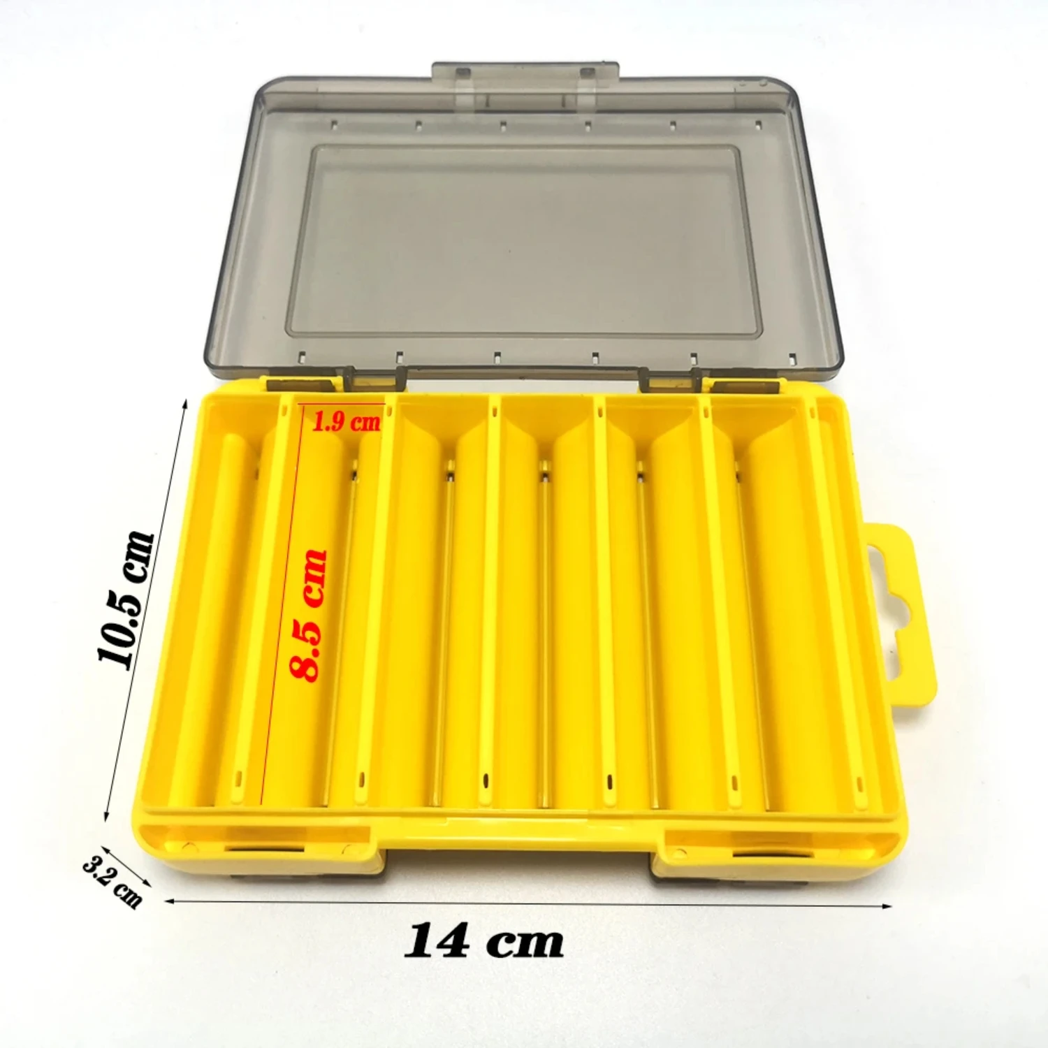 Double Sided Fishing Box 12 Compartments Waterproof Bait Lure Hook  Organizer Case Container Carp Fish Tackle Accessories