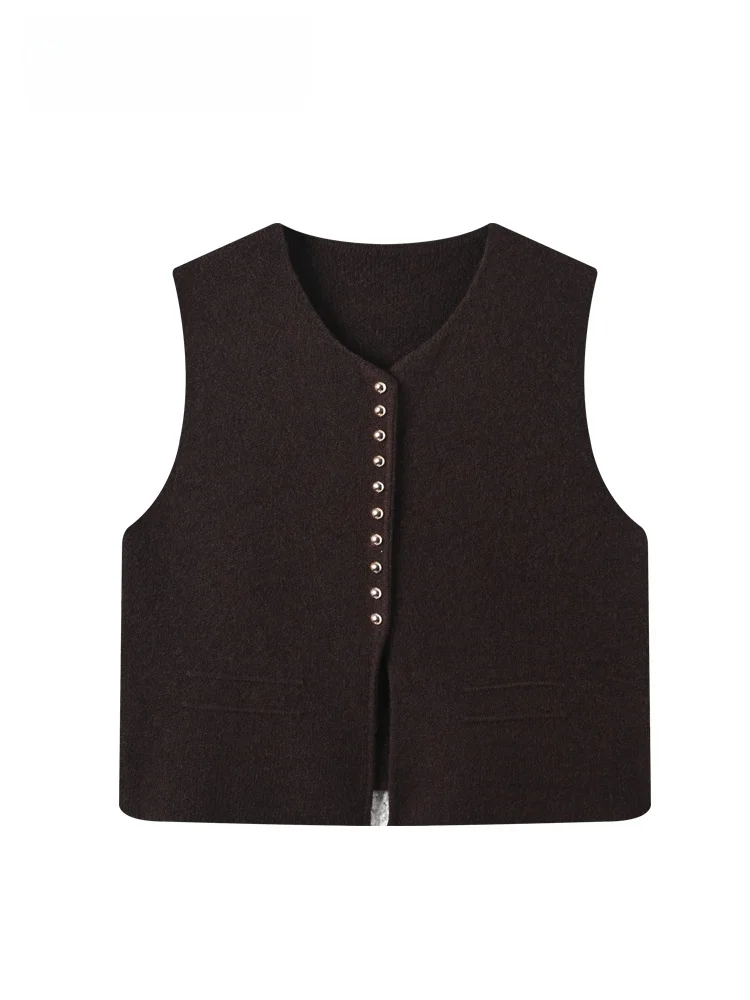 

CaraCLUB plus Size Svel Vest Casual Loose Women's Top Early Spring New Sle Age-Defng Versatile Loose Fit Top