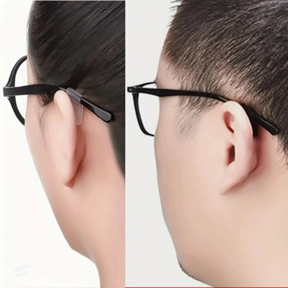 5Pairs black Glasses Ear Grip Sport Eyeglasses Ear Hook Silicone Anti Slip Eyewear Comfortable Safe Temple Tips Sleeve Retainer