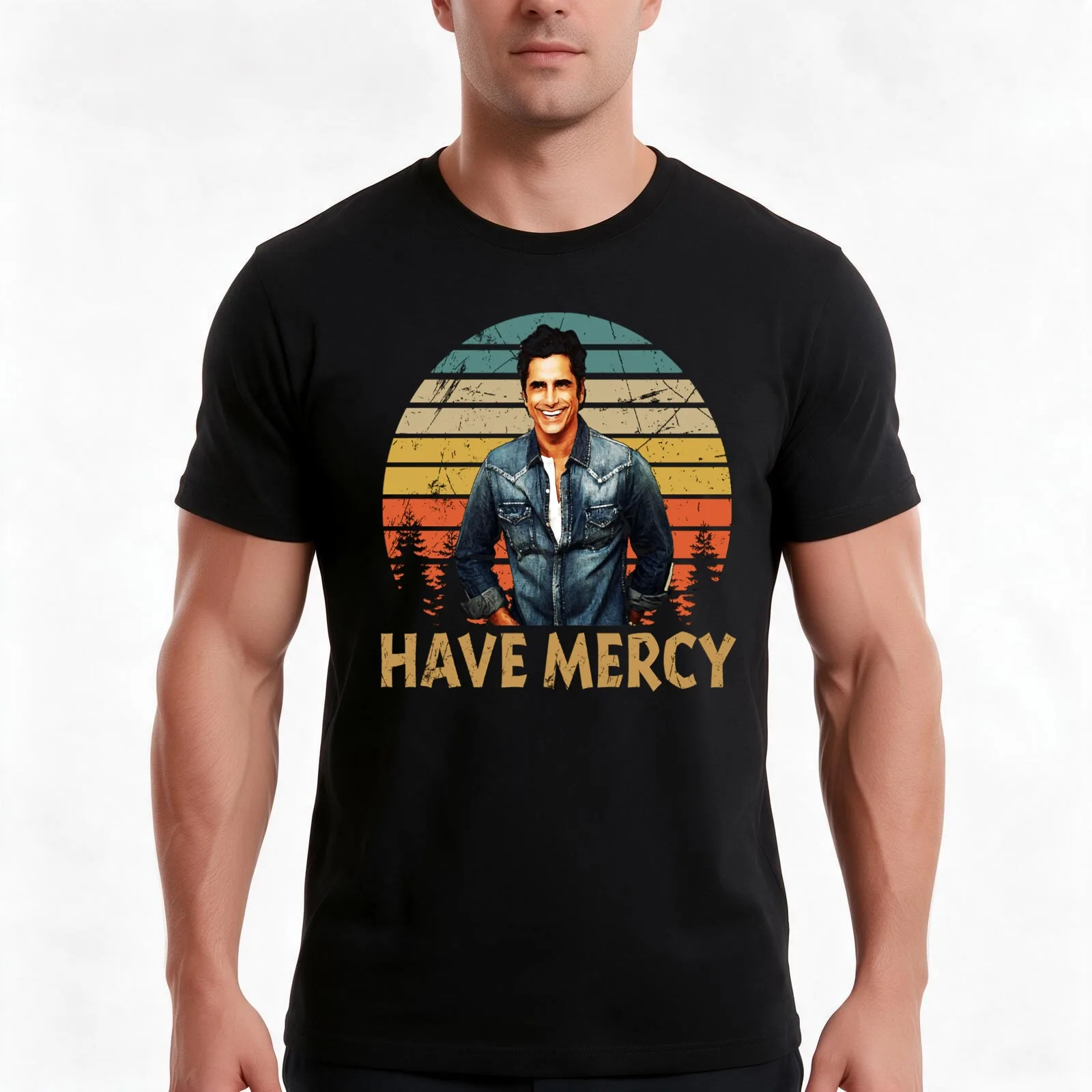 Have Merc T-Shirt, Summer Casual Cotton Tee, Oversized Streetwear Tops, Vintage Graphic Print, Loose Fit Short Sleeve