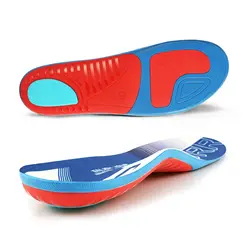 Sport Cushioned Comfortable Gel Hiking Insoles Training Jogging Work Boots for Long Standing Inserts for Both Men and Women ﻿