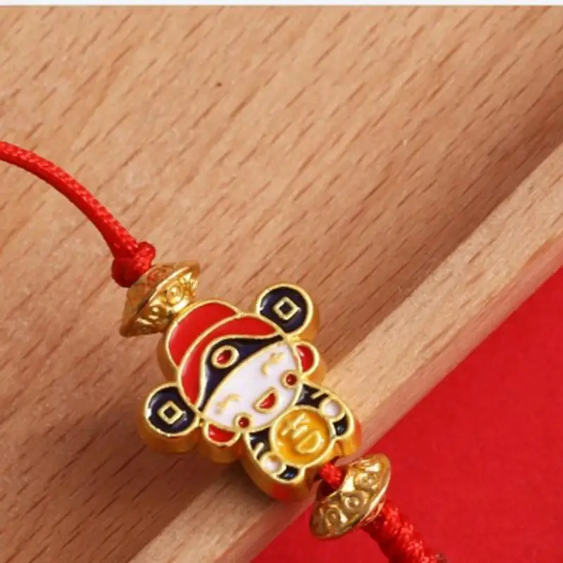 Chinese Wealth God Pendant Creature Bag Pendant God Of Wealth Charm Chinese Traditional Figurine Backpack Ornament Automotive