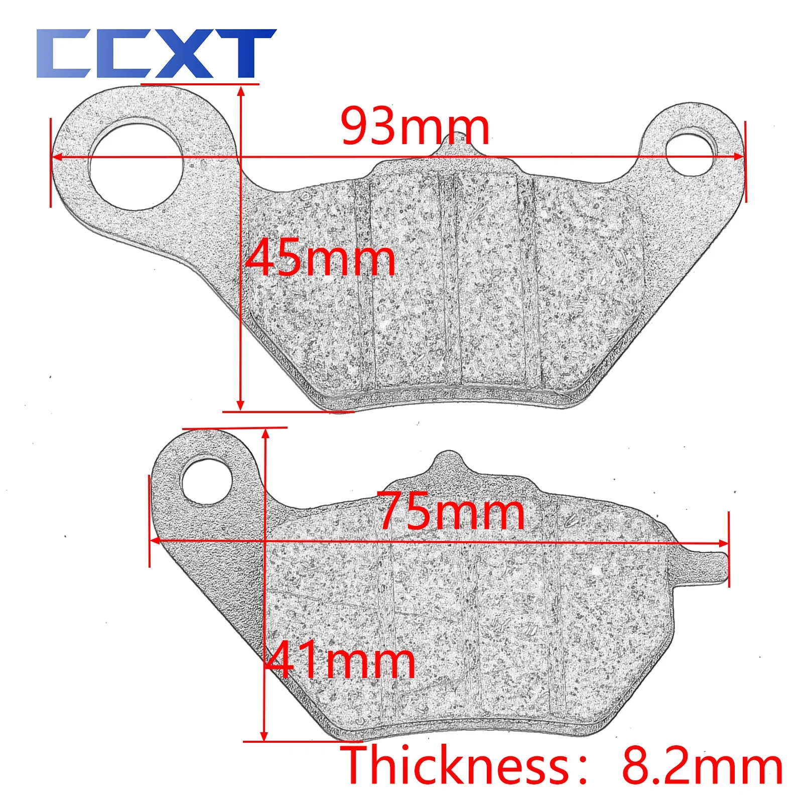 Motorcycle Parts Brake Pads For Sym Xs110t Xs110t-a Tini Taking Metal & Brass Alloys Front Disc Brake Pads Motocross Universal image 6