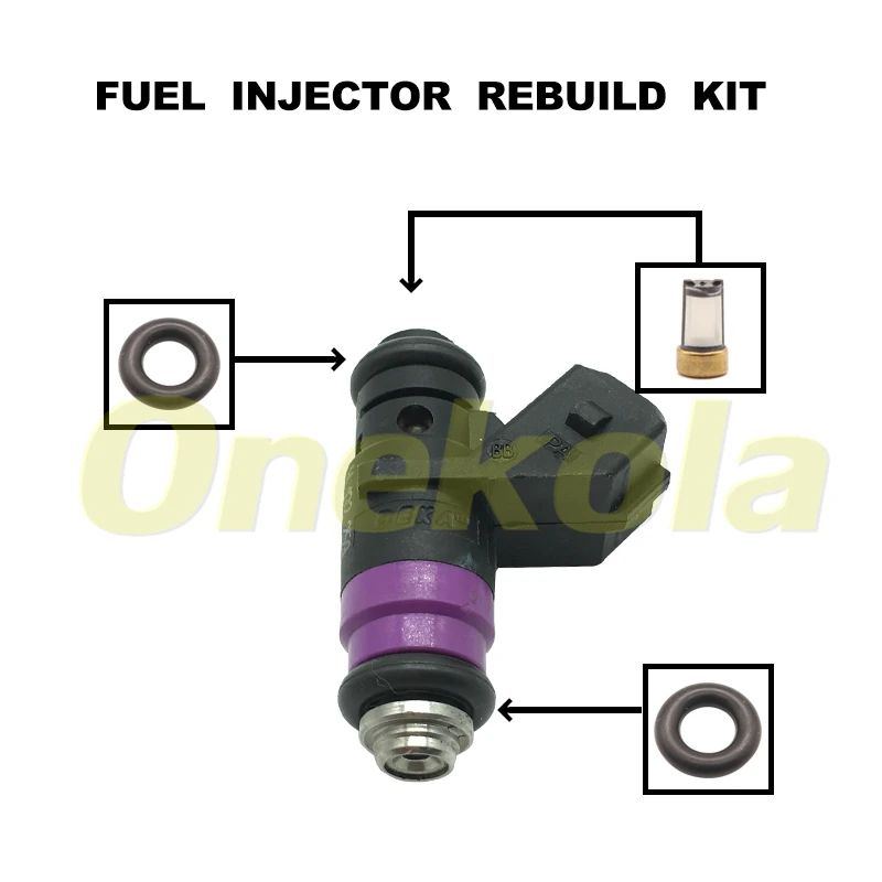 

Fuel Injector Service Repair Kit Filters Orings Seals Grommets for H132259 Renault Clio Mk3 Megane MK2 MK3 Modus Grand