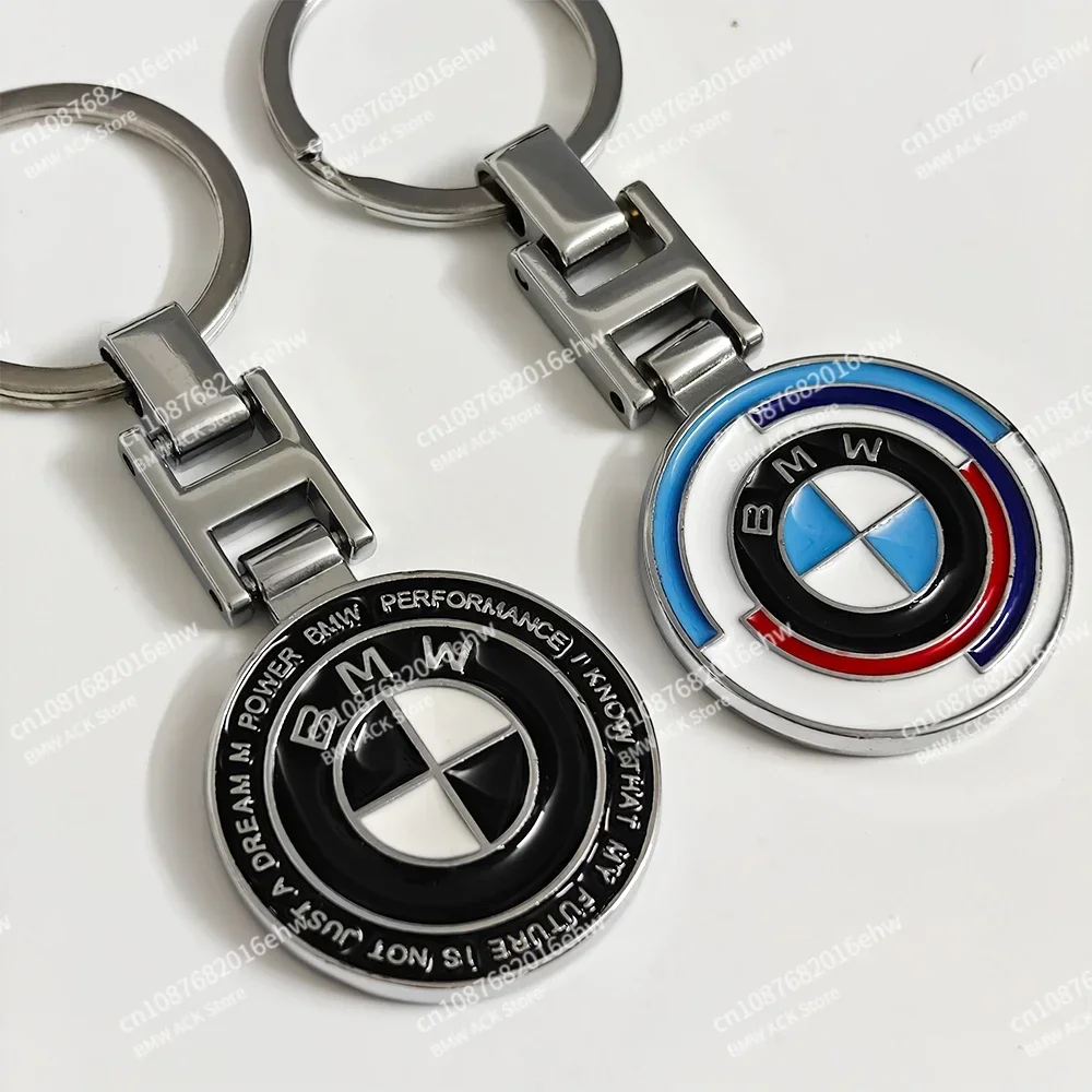 50th Anniversary Car Alloys Key Rings for BMW E90 E60 E91 F35 E93 G20 G30 G38 F12 G15 G16 X3 X5 X7 X8 M3 M5 Interior Mouldings