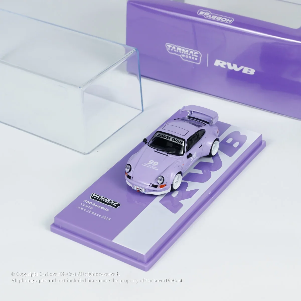 Tarmac Works 1:64 RWB Backdate Violetta idlers 12 hours 2016   Diecast Model Car