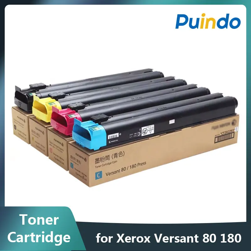 1set/KCMY CT202292 CT202293 CT202294 CT202295 Original Toner Cartridge for Xerox Versant 80 180 Press Asia Pacific Version