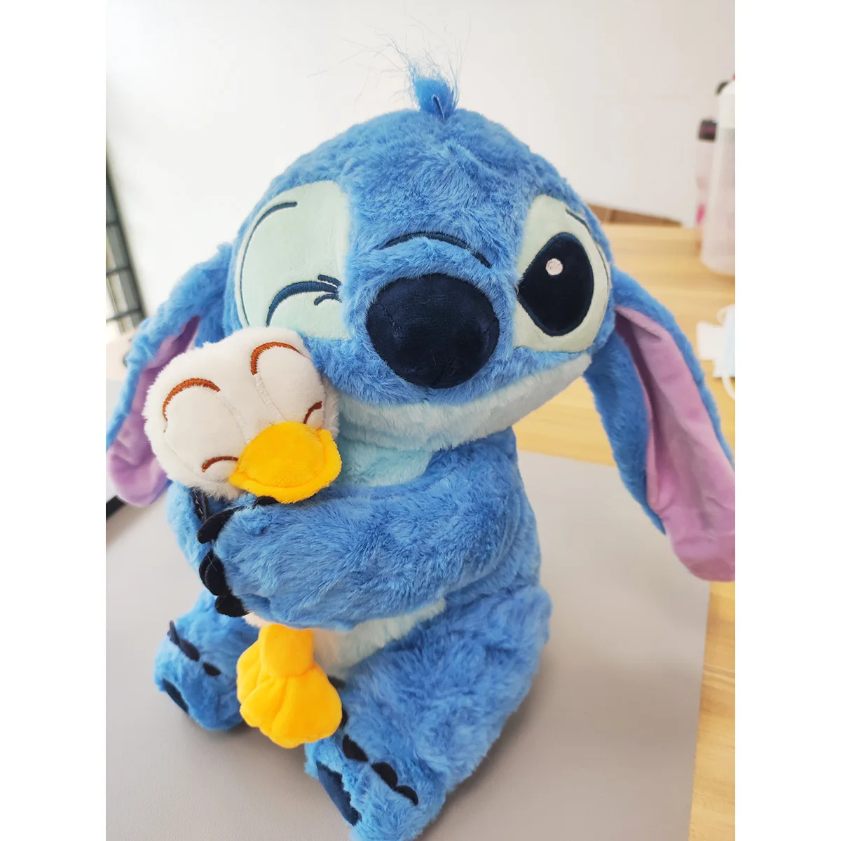 30cmのリロ＆スティッチぬいぐるみ、スクイーズトイ、ディズニーアニメ、スティッチ、アヒルのぬいぐるみ、かわいいオーナメント、ぬいぐるみ、子供、クリスマスプレゼント