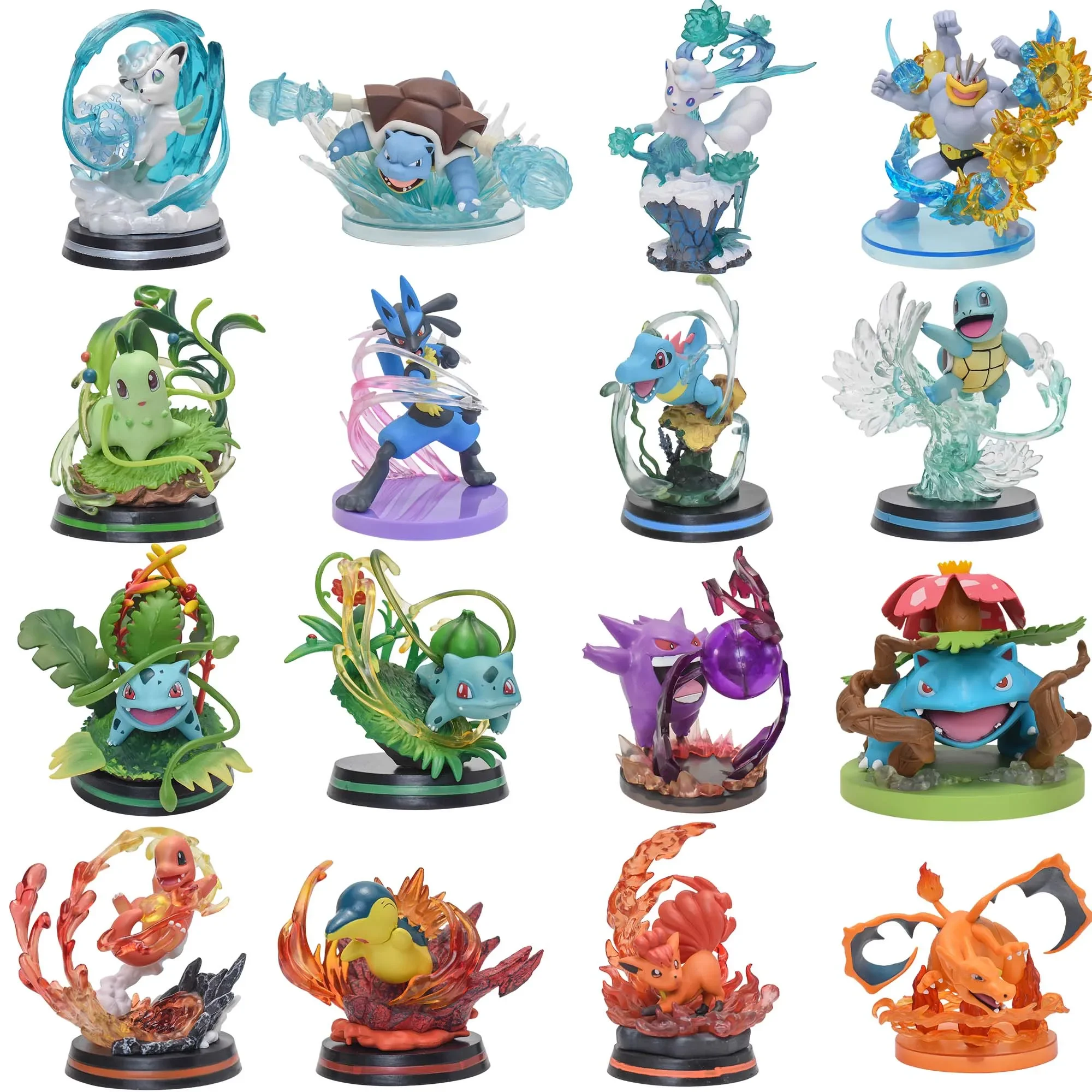 

Фигурка героя Аниме Покемон, эволюция, модель куклы, Charizard Dragonite Bulbasaur Venusaur Gengar Статуэтка из ПВХ, модель в подарок